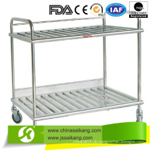 Skh003-7 Edelstahl High Quality Medical Trolley mit Rollen